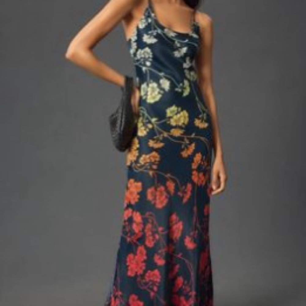 Anthropologie Conditions Apply Elva Midi Slip Dress